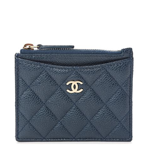 chanel zipper card case